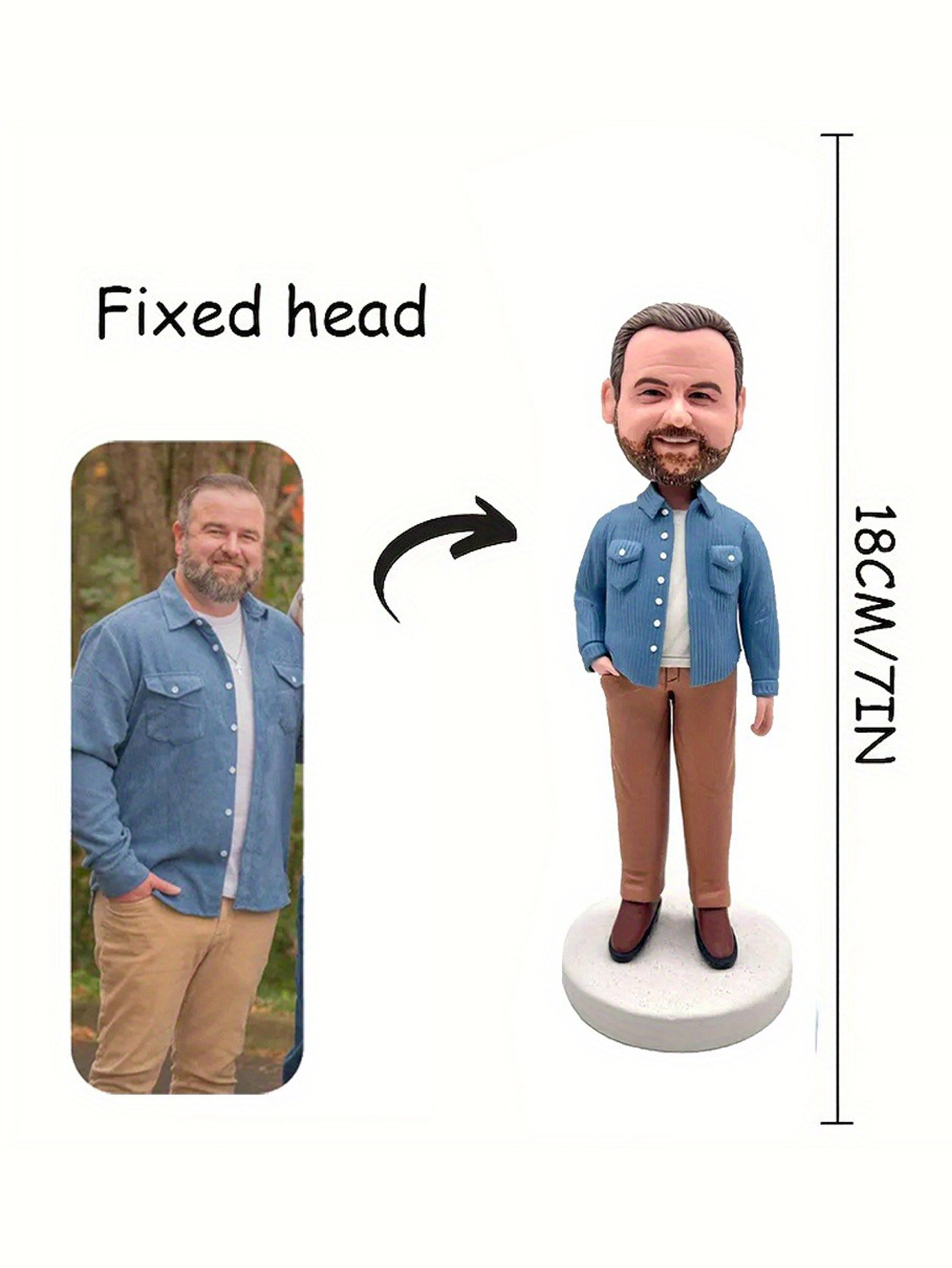 Custom Cartoon Clay Bobblehead Dolls, Wobble Dolls, Your Personalized Figurines